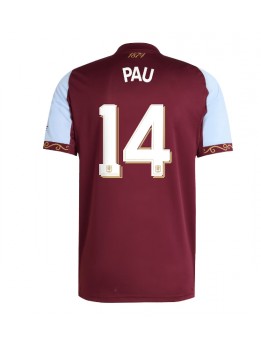 Aston Villa Pau Torres #14 Replika Hemmakläder 2025-26 Kortärmad